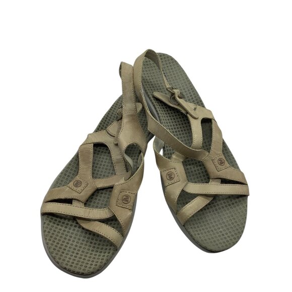 Merrell Agave Tan Leather Strappy Slingback Sandals Women Size 10 - Picture 1 of 10